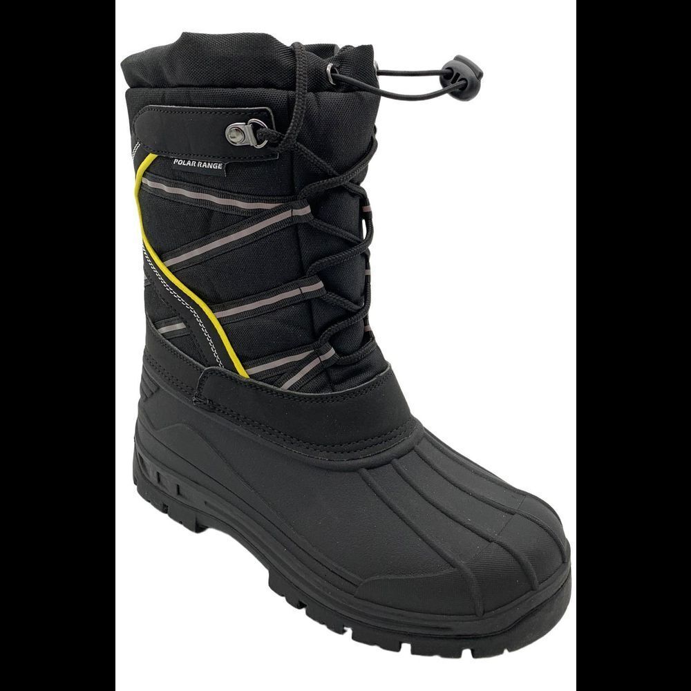Polar Range Men's Blast Snow Boots Black - Medium